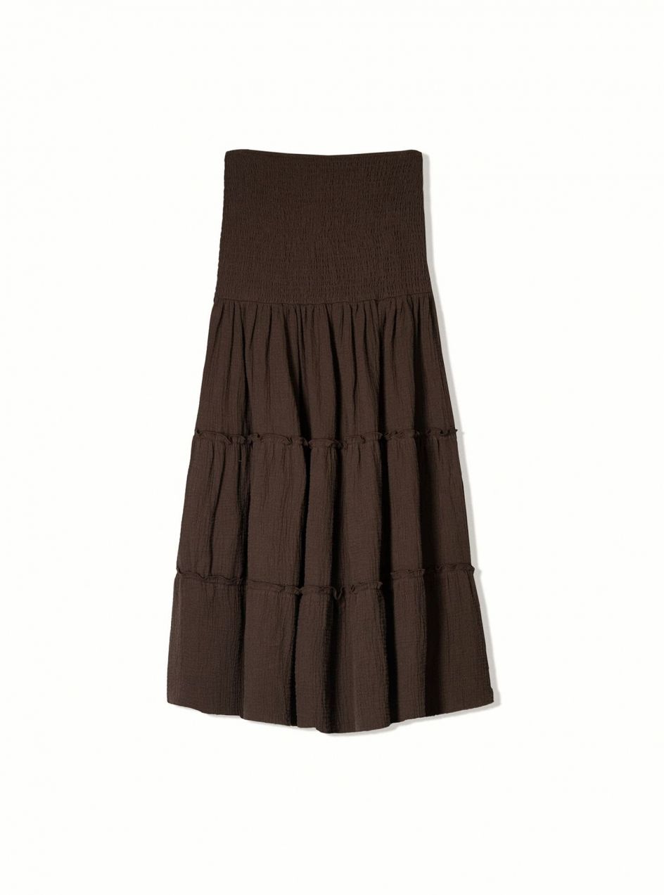 Bershka Sukňa  hnedá