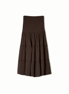 Bershka Sukňa  hnedá