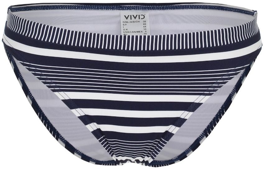 VIVID Bikinové nohavičky 'Mix&Match'  tmavomodrá / biela
