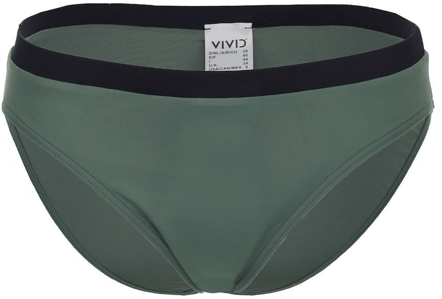 VIVID Bikinové nohavičky 'Mix&Match'  tmavozelená / čierna