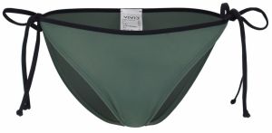 VIVID Bikinové nohavičky  tmavozelená / čierna