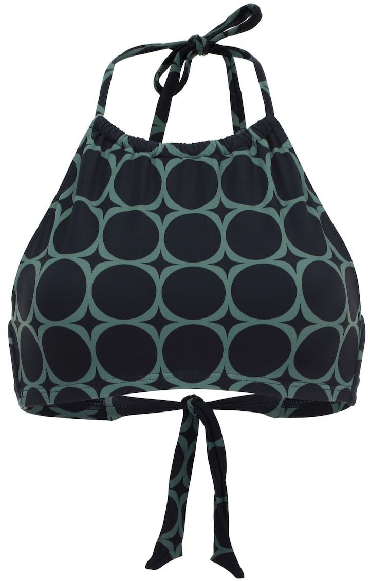 VIVID Bikinový top 'Mix&Match'  tmavomodrá / tmavozelená