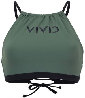 VIVID Bikinový top  tmavozelená / čierna
