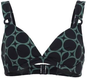 VIVID Bikinový top 'Mix&Match'  tmavomodrá / tmavozelená