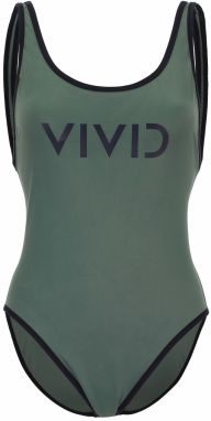 VIVID Jednodielne plavky  zelená / čierna