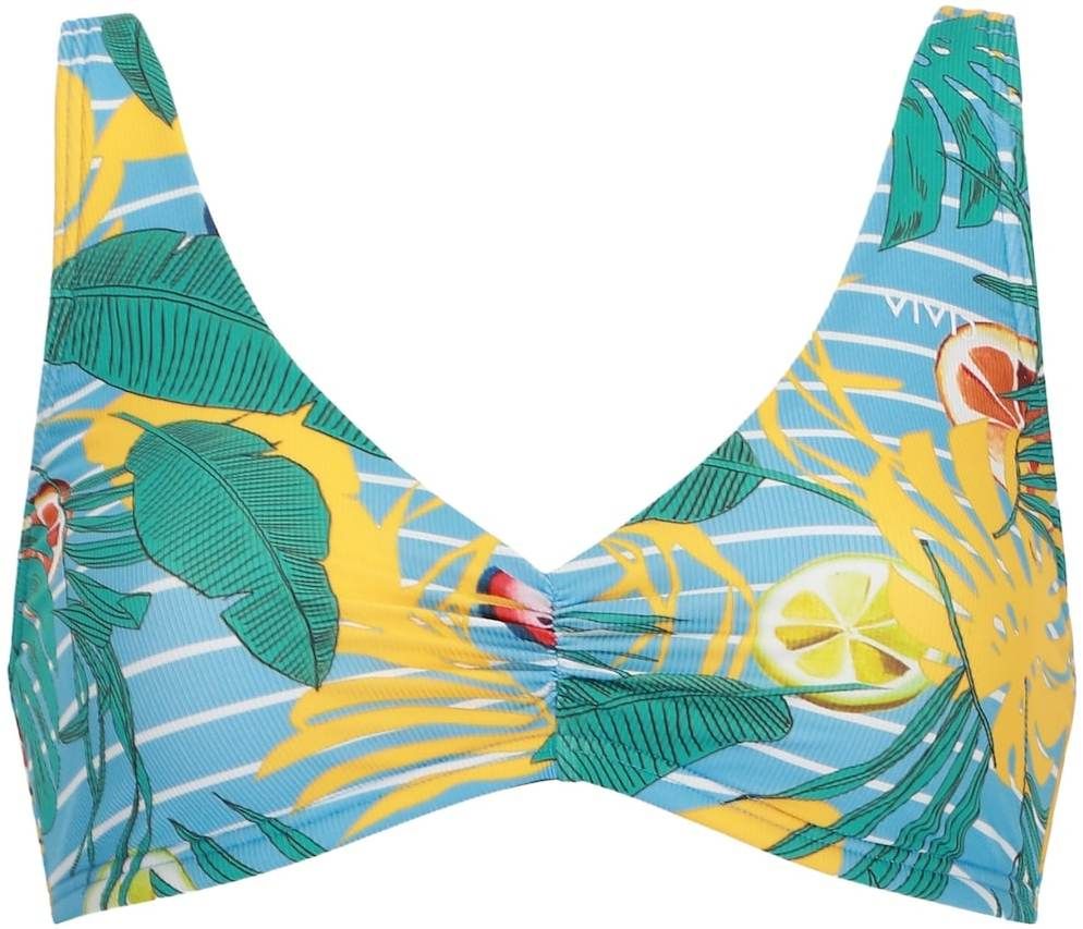 VIVID Bikinový top  tyrkysová / svetlomodrá / žltá