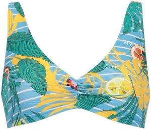 VIVID Bikinový top  tyrkysová / svetlomodrá / žltá