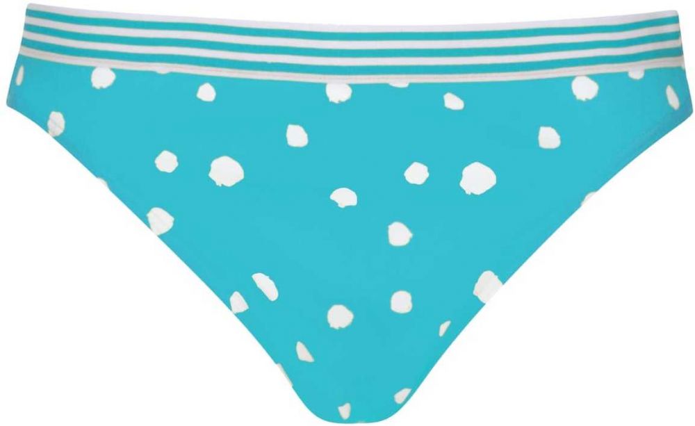 VIVID Bikinové nohavičky  tyrkysová / prírodná biela