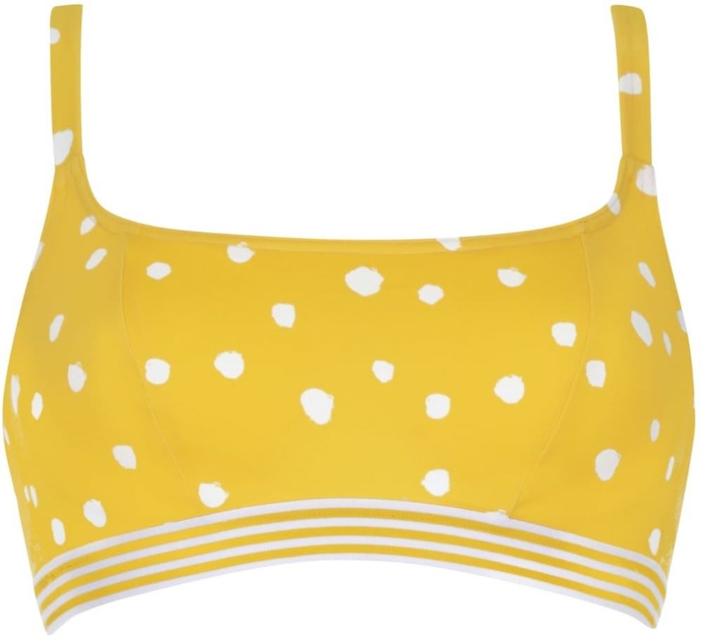 VIVID Bikinový top  žltá / prírodná biela