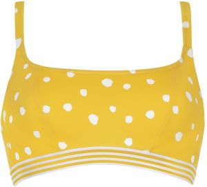 VIVID Bikinový top  žltá / prírodná biela