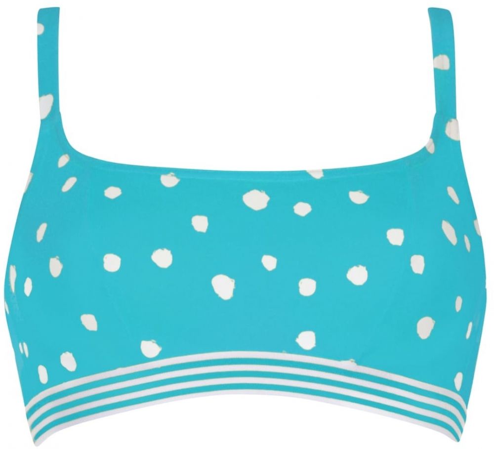 VIVID Bikinový top  tyrkysová / šedobiela
