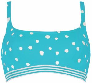 VIVID Bikinový top  tyrkysová / šedobiela