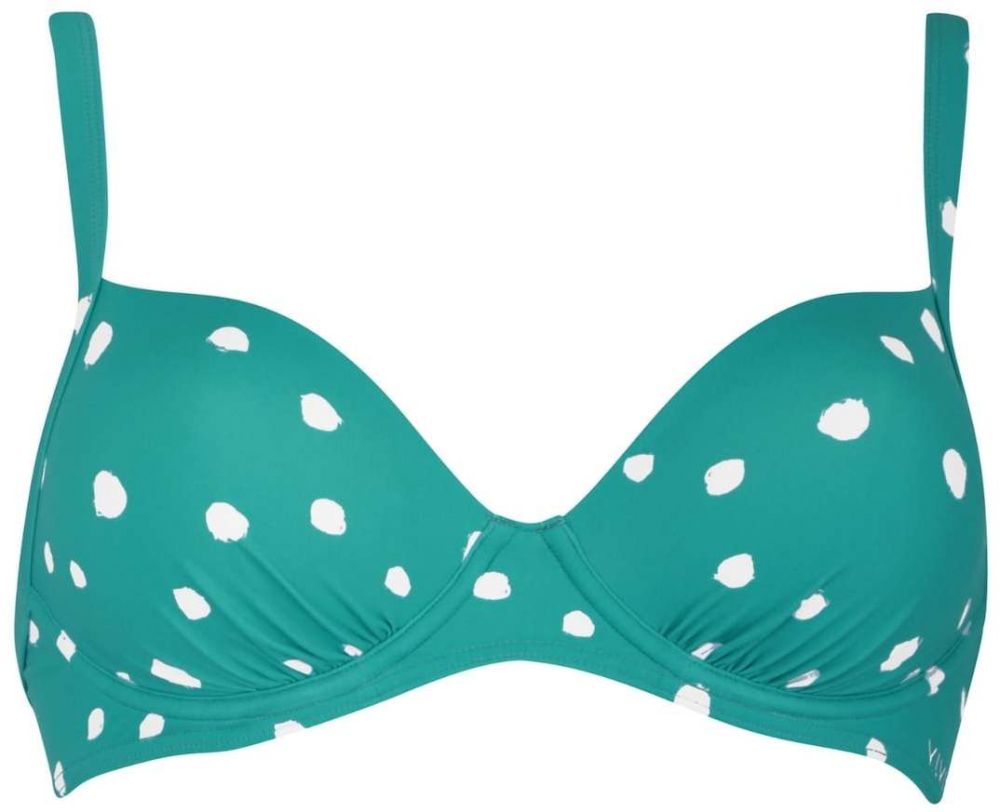 VIVID Bikinový top  tyrkysová / prírodná biela