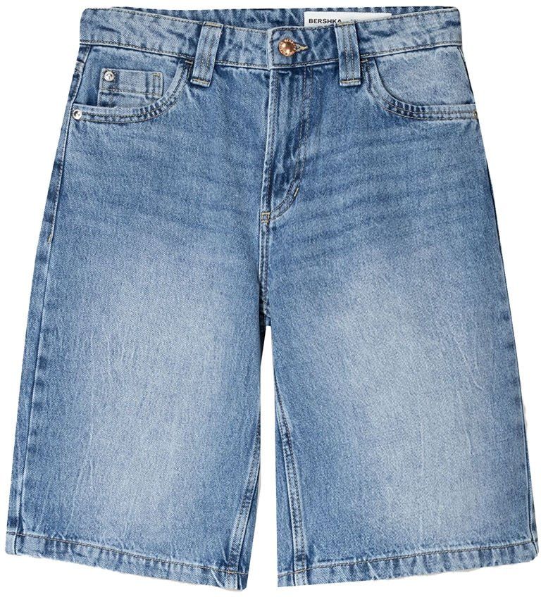 Bershka Džínsy  modrá denim