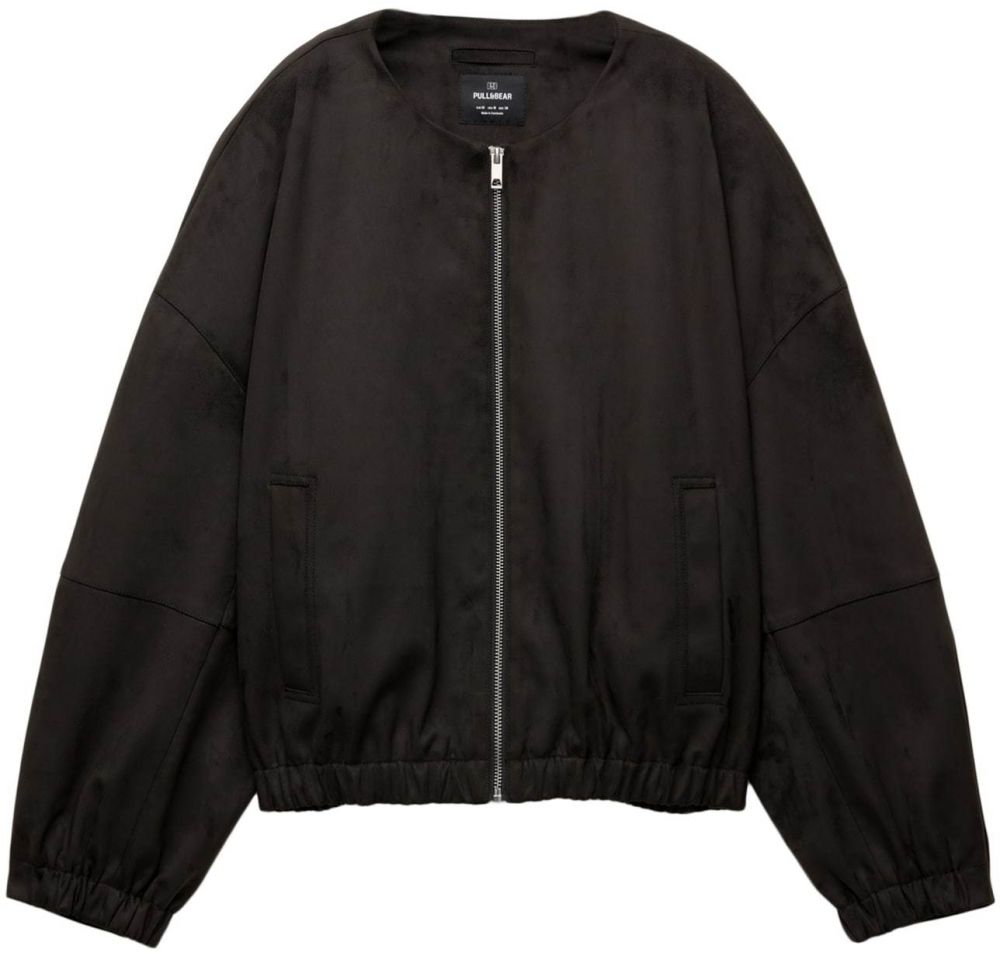 Pull&Bear Prechodná bunda  tmavohnedá