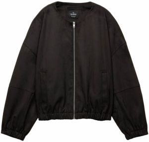 Pull&Bear Prechodná bunda  tmavohnedá