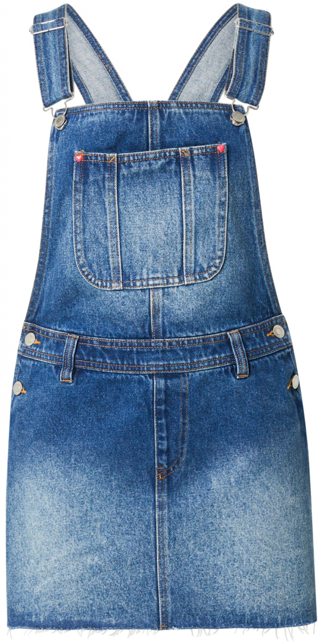 Monki Sukňa na traky  modrá denim