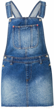Monki Sukňa na traky  modrá denim