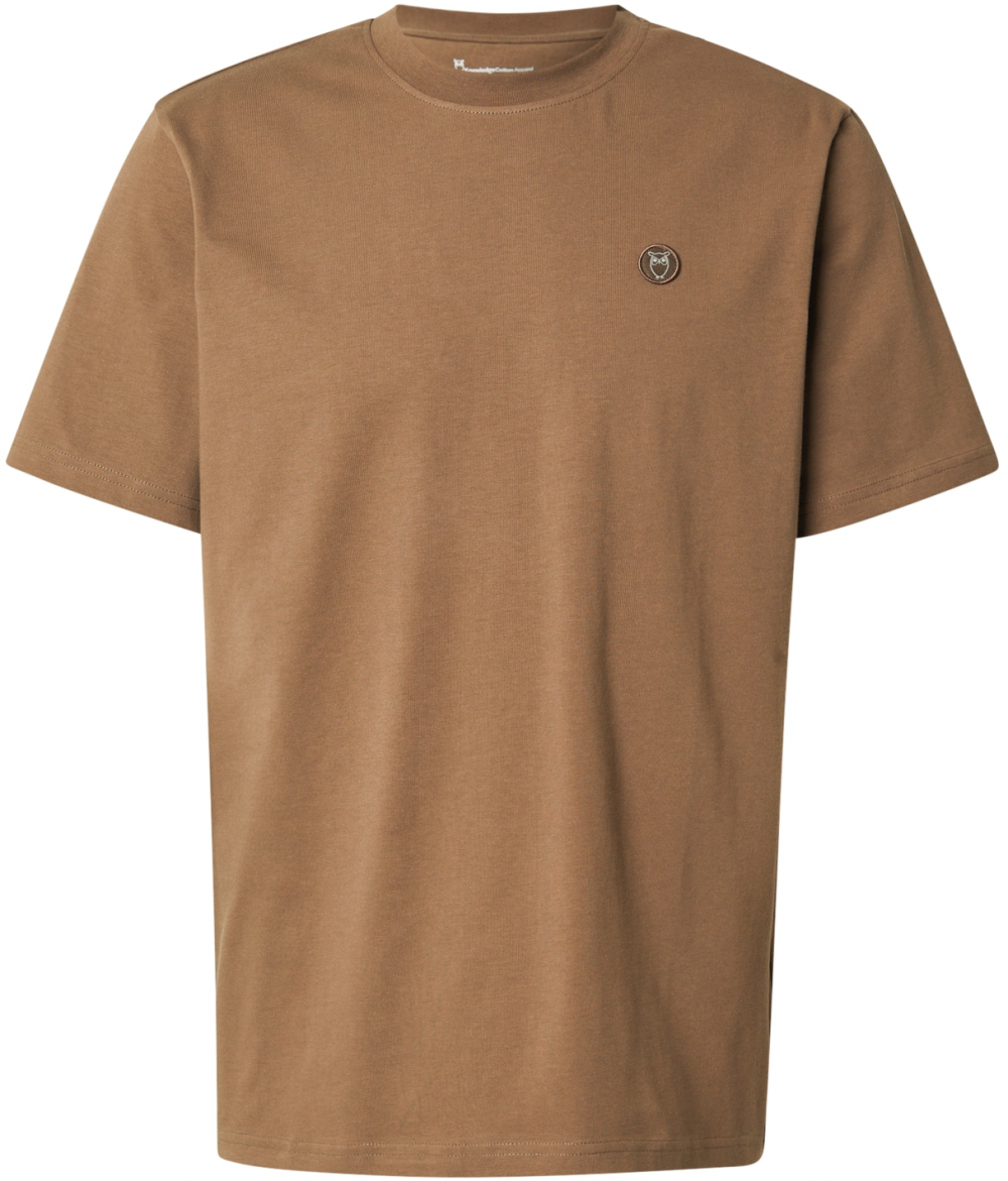 KnowledgeCotton Apparel Tričko 'ALDER'  hnedá