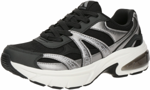SKECHERS Nízke tenisky 'SHADOW - STELLAR 90'  čierna / strieborná / biela