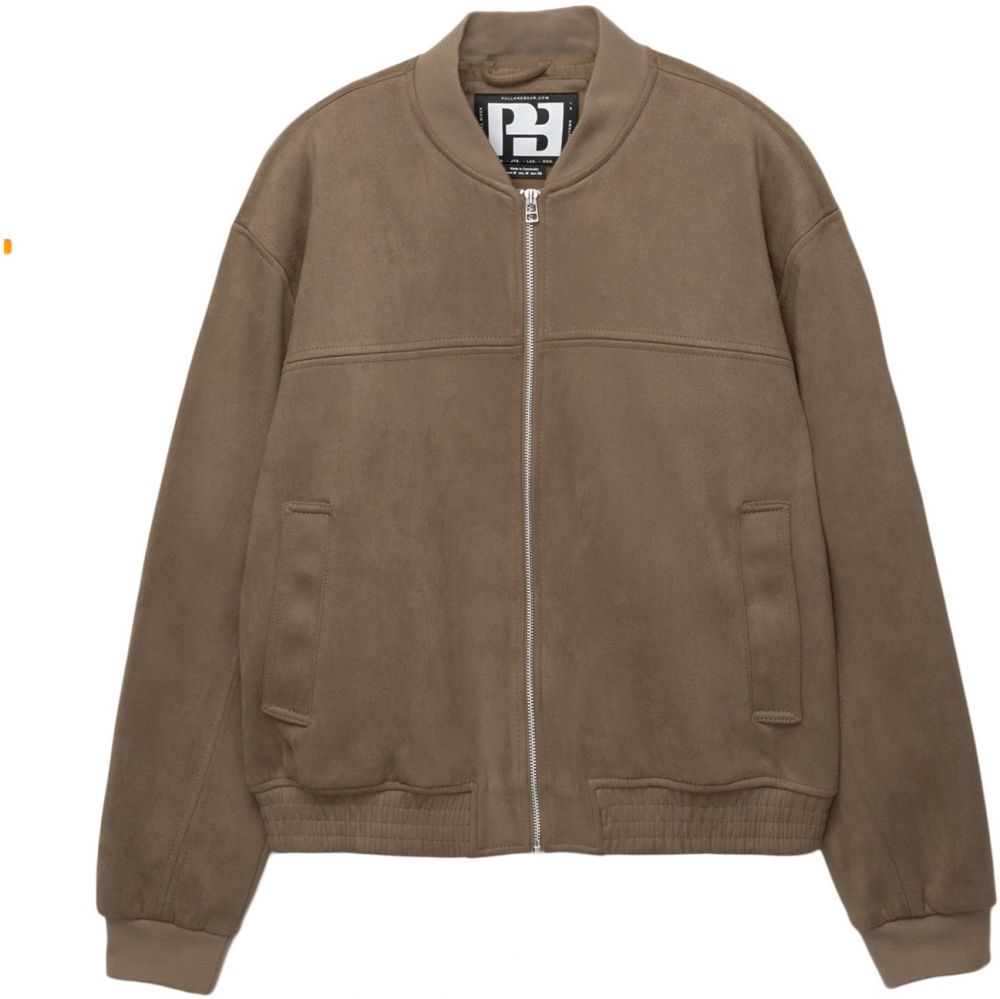 Pull&Bear Prechodná bunda  farba ťavej srsti