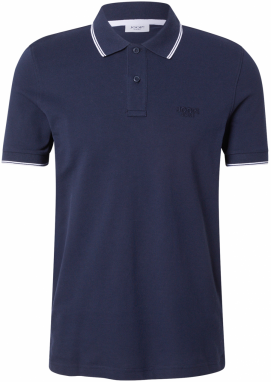 JOOP! Jeans Tričko 'Agnello'  tmavomodrá / biela