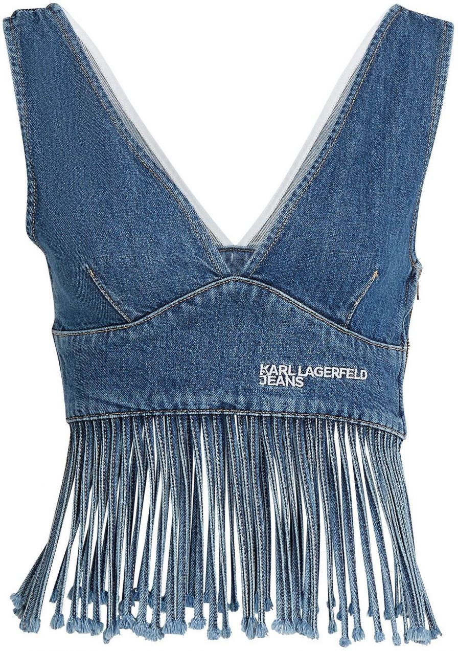 KARL LAGERFELD JEANS Top  modrá denim