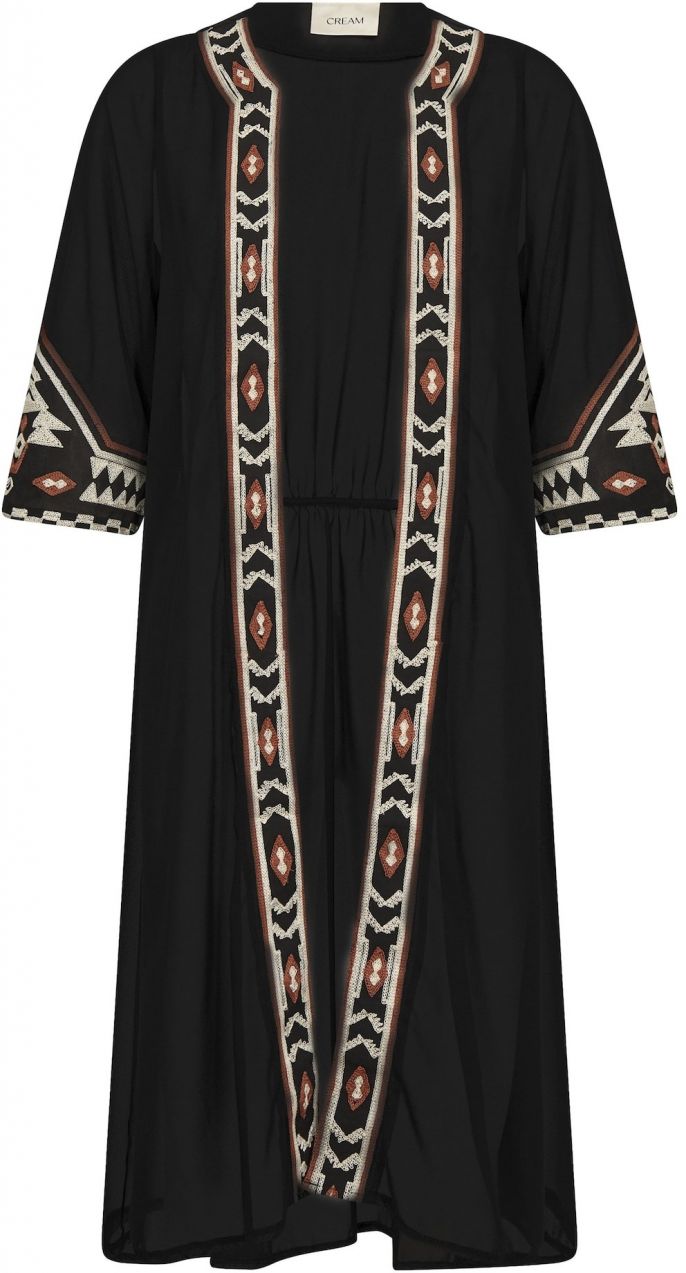 Cream Kimono 'Beti'  hnedá / čierna / biela