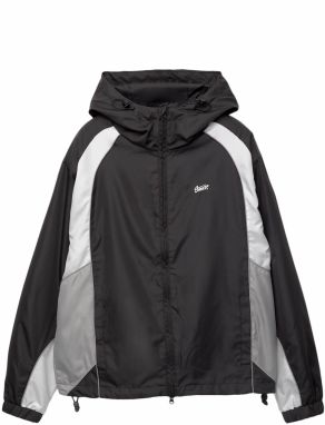 Pull&Bear Prechodná bunda  sivá / čierna / biela