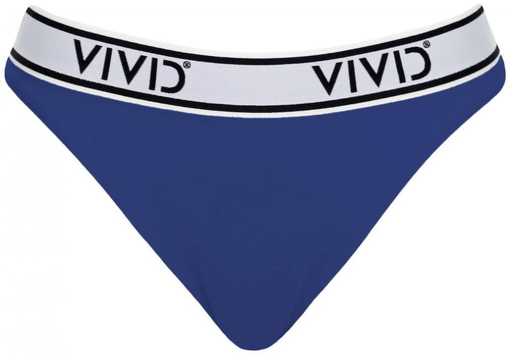 VIVID Bikinové nohavičky 'Mix&Match'  tmavomodrá / svetlosivá / čierna