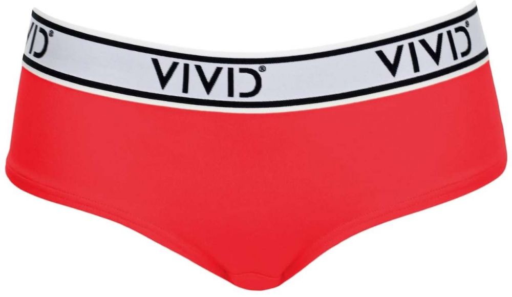 VIVID Bikinové nohavičky  purpurová / čierna / biela / šedobiela
