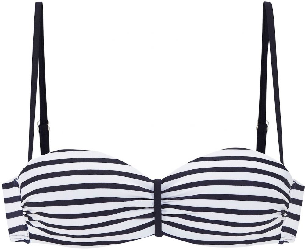 VENICE BEACH Bikinový top  námornícka modrá / biela
