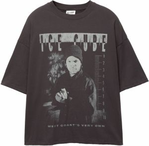 Pull&Bear Tričko 'ICE CUBE'  antracitová / svetlosivá