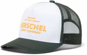 Herschel Čiapka 'Whaler'  tmavožltá / tmavozelená / biela