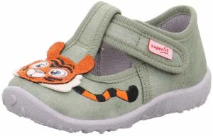 SUPERFIT Papuče 'Spotty'  svetlozelená / mandarínková / biela