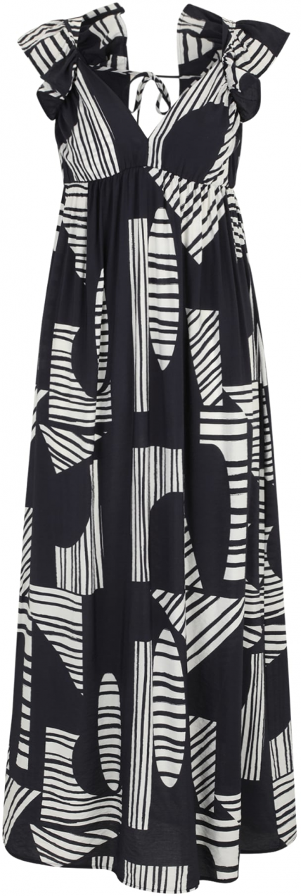 Vero Moda Tall Letné šaty 'VMJOSIE'  námornícka modrá / biela