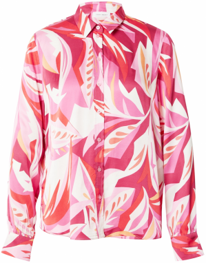 GERRY WEBER Blúzka  ružová / purpurová / svetločervená / biela