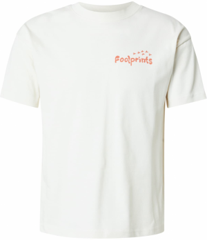 KnowledgeCotton Apparel Tričko  mandarínková / biela