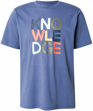 KnowledgeCotton Apparel Tričko  námornícka modrá / opálová / pastelovo modrá / marhuľová