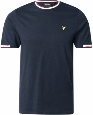 Lyle & Scott Tričko  námornícka modrá / burgundská / biela