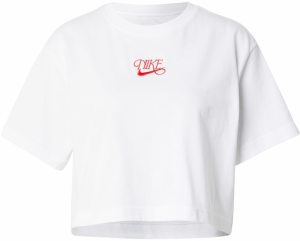 Nike Sportswear Tričko  červená / biela