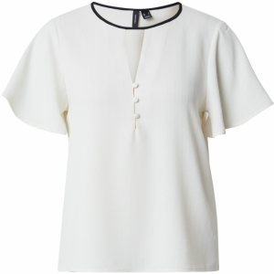 VERO MODA Blúzka 'VMNIMA'  čierna / šedobiela