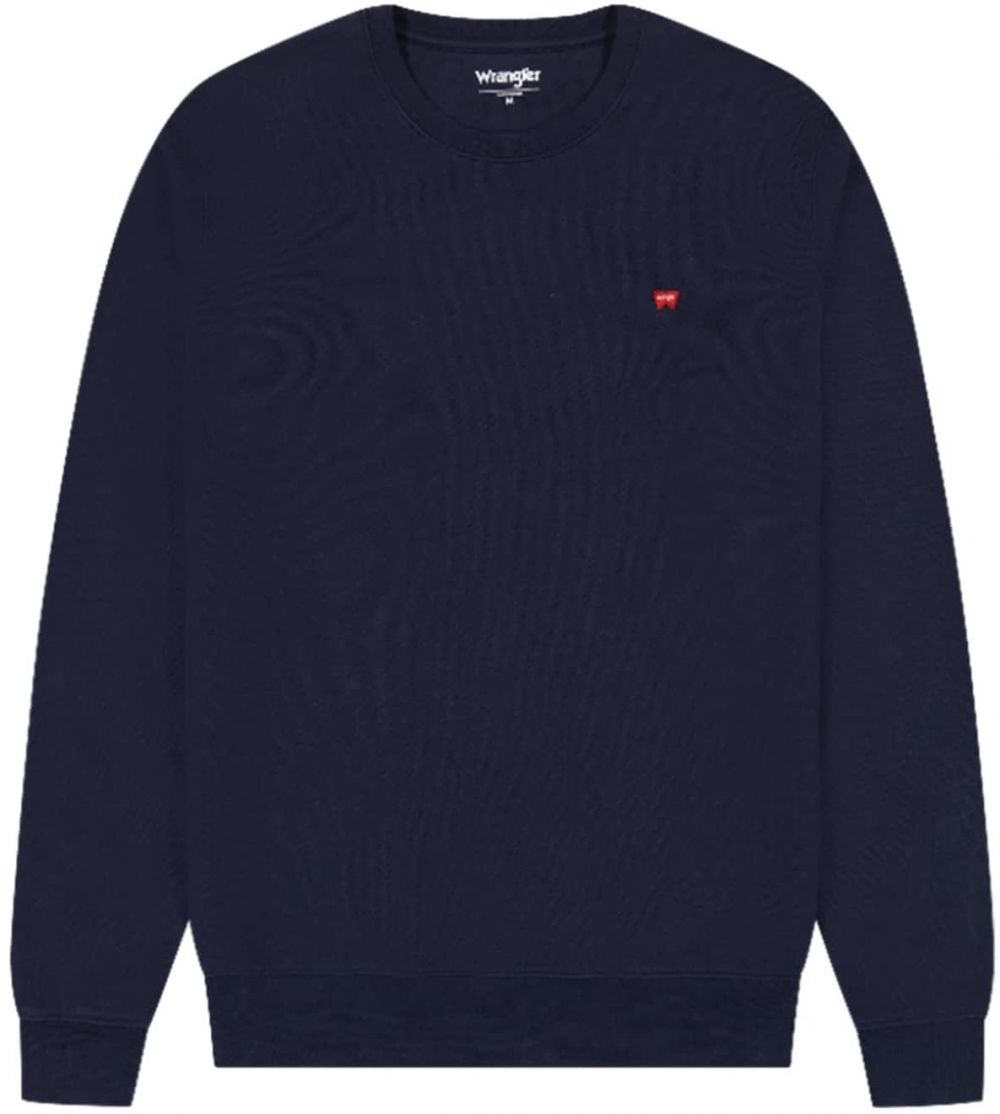 WRANGLER Mikina 'Sign Off Crew'  námornícka modrá