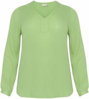 KAFFE CURVE Blúzka 'KC Cami'  neónovo zelená