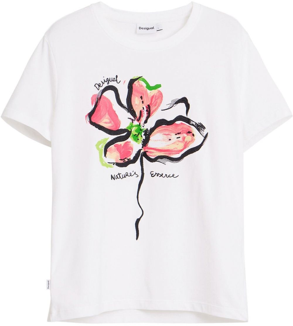 Desigual Tričko  zmiešané farby / biela