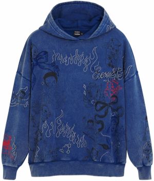 Desigual Mikina 'María Escoté'  modrá