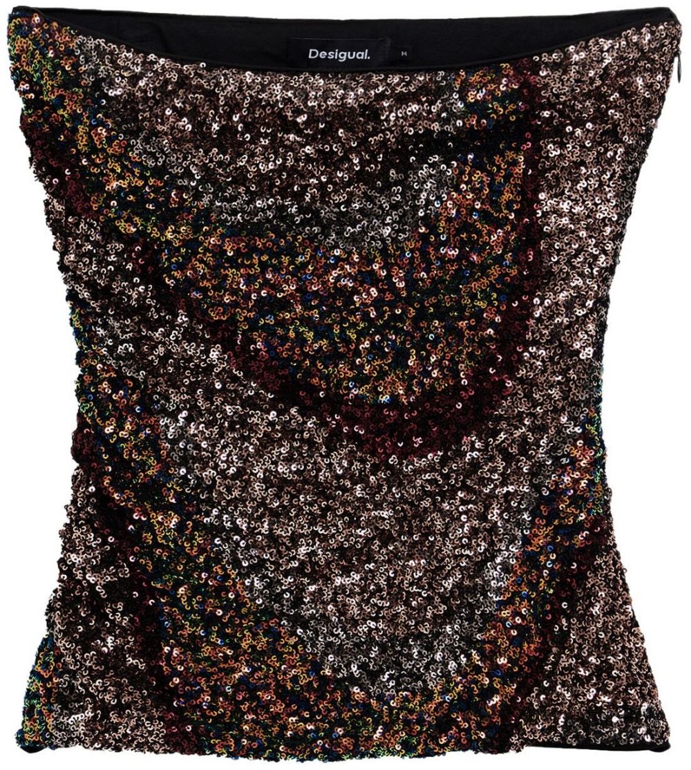 Desigual Top  brokátová / zmiešané farby
