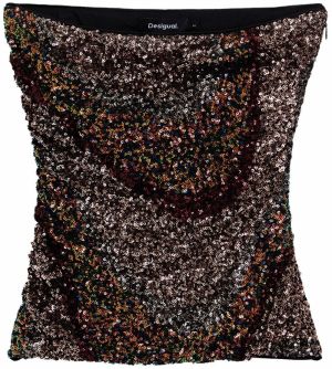 Desigual Top  brokátová / zmiešané farby