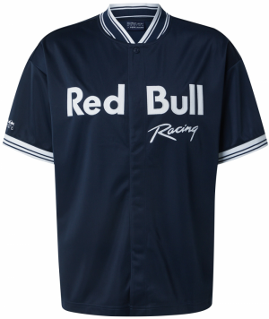 Red Bull Racing x Pepe Jeans Košeľa 'Red Bull Racing x Pepe Jeans'  námornícka modrá / biela