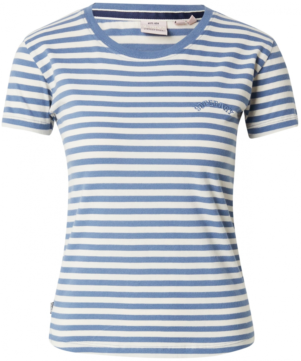 Superdry Tričko 'Essential'  zafírová / šedobiela